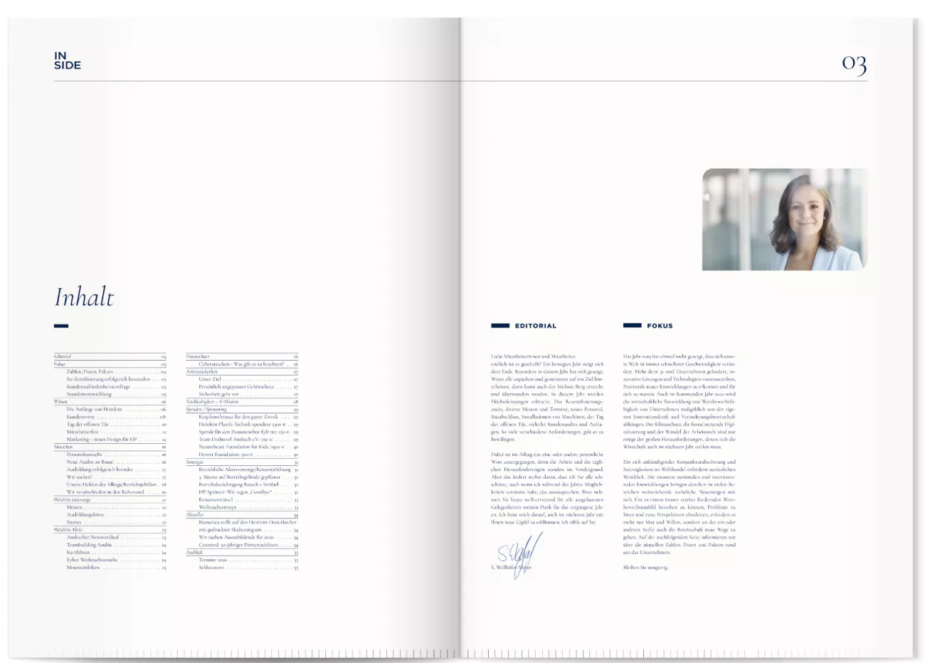 Mitarbeiterzeitung Inside - Heinlein 2019 Seite 2